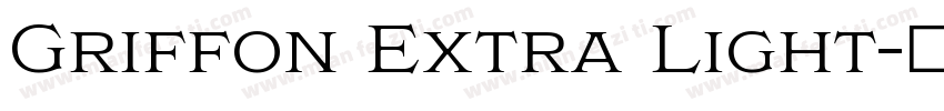 Griffon Extra Light字体转换